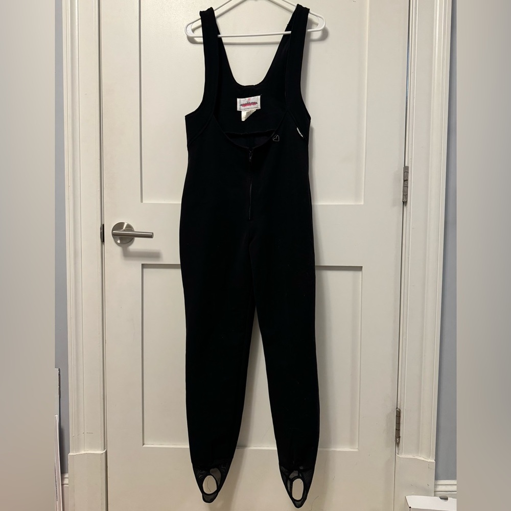 OBERMEYER Ski Snow Bib Jumpsuit Black Women Size 10